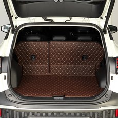 메이튼 차량용 트렁크 매트 일체형, 현대 싼타페 MX5 6인승 (23년8월~25년7월), 브라운 undefined/undefined 반품 최저가 30,660원