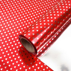 스몰하트 비닐 증착롤 포장지 소 26.5cm x 17m, 레드, 1개 문구/오피스/데코/포장용품 반품 최저가 3,990원