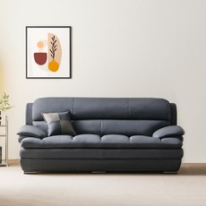 라온퍼니쳐 BIG히트 가죽 3인용 소파 방문설치, 네이비 문구/오피스/사무용품 전문관 반품 최저가 320,540원