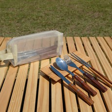 밴프 커트러리 2인 세트, 우드, 1세트 스포츠/레저/캠핑전문관 반품 최저가 18,400원