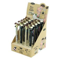 핑크풋 3000 월레스와 그로밋 피규어 3색 볼펜 2종 x 10p 세트 0.7mm, 베이지, 블랙, 1세트 문구/오피스/필기류 반품 최저가 38,310원