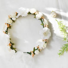 브로키 메리골드 화관, 화이트 홈인테리어/원예/가드닝 반품 최저가 6,830원