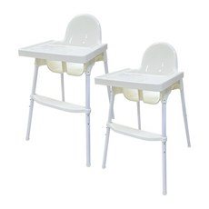 라비베베 높이조절 올인원 유아 하이체어 + 트레이 + 발판 2세트, 혼합색상 출산/유아동/이유용품/유아식기 반품 최저가 53,290원