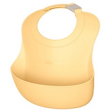 모윰 유아용 원터치버클 실리콘 이유식 턱받이, 머스타드, 1개입, 1개 출산/유아동/수유용품 반품 최저가 14,570원