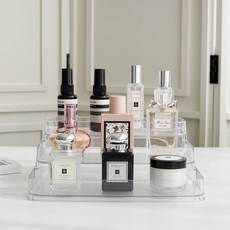 리빙공감 화장품 향수 수납 트레이 3단, 1개, 투명 홈인테리어/수납/정리 반품 최저가 8,280원