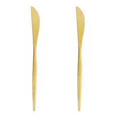 아벨라 무광골드 아동나이프, 2개 주방용품/수저/커트러리 반품 최저가 19,360원