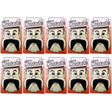 파티공구 4번 콧수염 분장용품, 혼합색상, 10개 문구/오피스/파티/이벤트 반품 최저가 5,000원