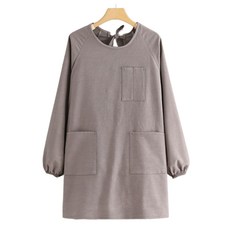 데이소이 리이넨 심플 미술 앞치마 긴팔형, 그레이 문구/오피스/미술/화방용품 반품 최저가 16,460원