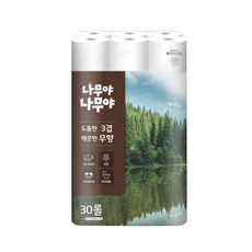 나무야나무야 도톰한 3겹 순수 고급롤화장지, 1개, 27m 생활용품/화장지/물티슈 반품 최저가 12,520원