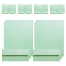 홀마크 무지 단색 편선지 4p + 봉투 2p 세트, 초록, 5세트 문구/오피스/카드/엽서/봉투 반품 최저가 3,180원