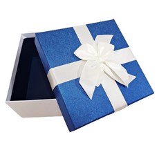 홀마크 리본 정사각형 선물상자 대, 블루, 1개 문구/오피스/데코/포장용품 반품 최저가 5,380원