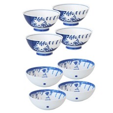 부엌다옴 야옹이 공기 대접 4인 세트, 도라, 공기 4p + 대접 4p, 1세트 주방용품/그릇/홈세트 반품 최저가 23,140원