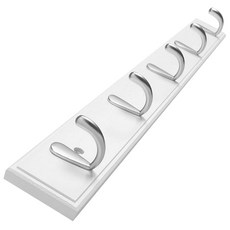 5구 대나무 벽 옷걸이, 화이트, 1개 생활용품/옷걸이 반품 최저가 10,360원