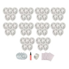 피앤비유니티 컨페티 라운드 풍선 30cm, 03 실버, 50개 문구/오피스/파티/이벤트 반품 최저가 4,970원