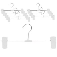 리에노 자국방지 고급형 바지걸이, 화이트, 10개 생활용품/옷걸이 반품 최저가 9,770원