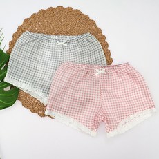 우주아이 여아용 사각체크 속바지 2종세트 출산/유아동/유아동패션 반품 최저가 13,570원