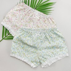 우주아이 여아용 사각잔꽃 속바지 2종세트 출산/유아동/유아동패션 반품 최저가 12,900원