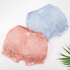 우주아이 여아용 호박체크 속바지 2종세트 출산/유아동/유아동패션 반품 최저가 11,970원