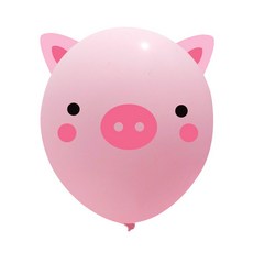 와우파티코리아 귀요미 돼지 풍선, 혼합색상, 10개 출산/유아동/출산준비물/선물 반품 최저가 7,310원