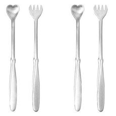 윌리브 304스텐 하트 세트, 2세트, 티스푼 중 + 티포크 중 주방용품/티용품 반품 최저가 5,240원