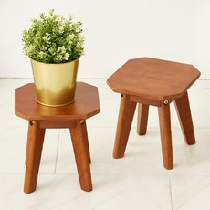 예다움 팔각 원목 미니 스툴, 브라운, 2개 홈인테리어/의자/소파 반품 최저가 19,680원