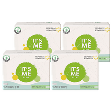 잇츠미 유기농 순면커버 슬림 생리대 날개형, 중형, 12개입, 4개 생활용품/일반생리대 반품 최저가 9,150원