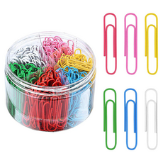 바코젤 6색 컬러 클립 세트, 300개입, 1세트 문구/오피스/사무용품 전문관 반품 최저가 7,080원