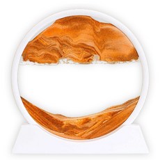 윰스 샌드아트 모래멍 인테리어 소품 모래시계 18cm 화이트프레임, 옐로우, 1개 문구/오피스/사무용품 전문관 반품 최저가 4,140원