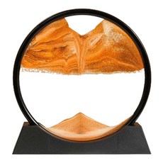 윰스 샌드아트 모래멍 인테리어 소품 모래시계 18cm 블랙프레임, 옐로우, 1개 문구/오피스/사무용품 전문관 반품 최저가 2,700원