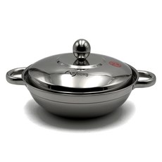 인덕션 스텐 전골냄비, 22cm, 실버, 1개 주방용품/냄비/프라이팬 반품 최저가 7,620원