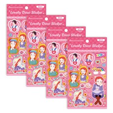 빨강머리앤 러블리 데코스티커, 팝핑크, 4개 완구/취미/수집품 반품 최저가 2,490원