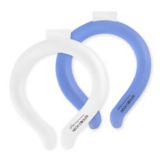 디유 콜드링 넥쿨러 자연냉각 넥워머 쿨스카프 블루 + 화이트 세트 2 x 18 cm, 1세트 생활용품/생활잡화 반품 최저가 8,060원