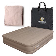 브리즈문 4세대 고고익선 펌프내장 자충 에어매트 킹 패브릭 PVC + 매트커버 + 전용가방 세트, 탄 베이지 자동차용품/RV/아웃도어 반품 최저가 127,680원