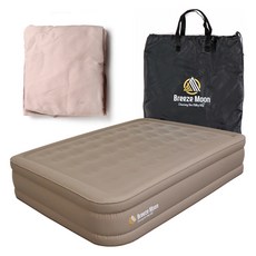 브리즈문 4세대 고고익선 펌프내장 자동충전 에어매트 더블 패브릭 PVC + 매트커버 + 전용가방 세트, 탄 베이지 자동차용품/RV/아웃도어 반품 최저가 110,700원