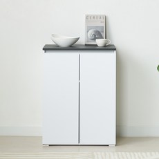 제우스가구 심플 LPM양문 800수납장, 블랙화이트 홈인테리어/주방가구 반품 최저가 40,800원