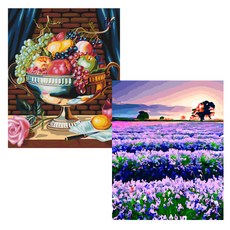 헬로페인팅 DIY 그림그리기 캔버스 도면 드넓은들판 2p 세트, 드넓은들판, 만찬, 1개 문구/오피스/미술/화방용품 반품 최저가 4,110원