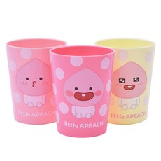 카카오프렌즈 리틀프렌즈 컵 3p, 리틀 어피치, 1세트 주방용품/유아동컵/빨대컵 반품 최저가 3,350원