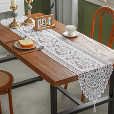 미소로운 레이스 테이블장식 테이블러너, 화이트, 33 x 183 cm, 1개 홈인테리어/카페트/쿠션 반품 최저가 7,050원