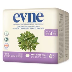 이브네 유순 입는 오버나이트, 중형, 4개입, 1개 생활용품/생리대/성인용기저귀 반품 최저가 5,330원