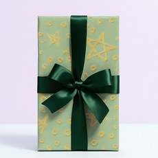 코코플러스 금별 롤 포장지 26.5cm, 그린, 1개 문구/오피스/데코/포장용품 반품 최저가 7,740원