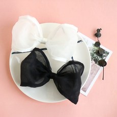 하라로이 빅 노방 리본 집게핀 2종 세트 출산/유아동/유아동패션 반품 최저가 7,740원