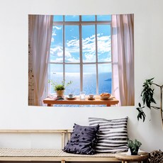 상상후 초대형 패브릭포스터, 카페산토리니 홈인테리어/홈데코/디퓨저 반품 최저가 7,500원