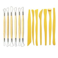 OON 더블 와이어 앤 툴 스파츄라 6종 + 플라스틱 점토칼 7종 세트 문구/오피스/미술/화방용품 반품 최저가 10,900원