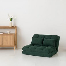 마켓비 앰보 2인용 좌식 소파베드, 다크그린 홈인테리어/침실가구 반품 최저가 77,170원