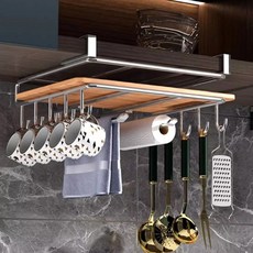 청년리빙 스텐 도마 걸이 거치대 1단 후크, 1개 주방용품/주방수납/정리 반품 최저가 7,290원