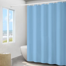 아티홈 단색 물때방지 욕실 샤워커튼 + 커튼 고리 세트, 블루, 1세트 생활용품/목욕/샤워용품 반품 최저가 8,890원
