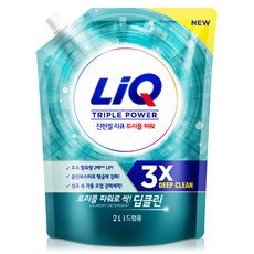 리큐 진한겔 딥클린 트리플파워 드럼용 액상세제 리필, 2L, 1개 생활용품/액체세제 반품 최저가 7,070원