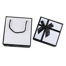 올비에스 고급 선물 박스 리본 포장 기프트 상자 + 쇼핑백 세트 10호, 화이트, 1세트 문구/오피스/데코/포장용품 반품 최저가 10,150원