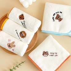 타이탄 고퀄리티 고리 미니 핸드타월 5종 세트, 토끼 + 호랑이 + 곰 + 곰헤드 + 사자, 1세트 홈인테리어/수건/타월 반품 최저가 12,250원