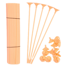 스타리움 풍선 컵스틱 32cm, 피치, 100개 문구/오피스/파티/이벤트 반품 최저가 8,750원